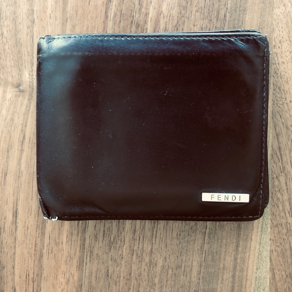 Men’s Authentic Fendi Brown Leather Wallet (Italy)